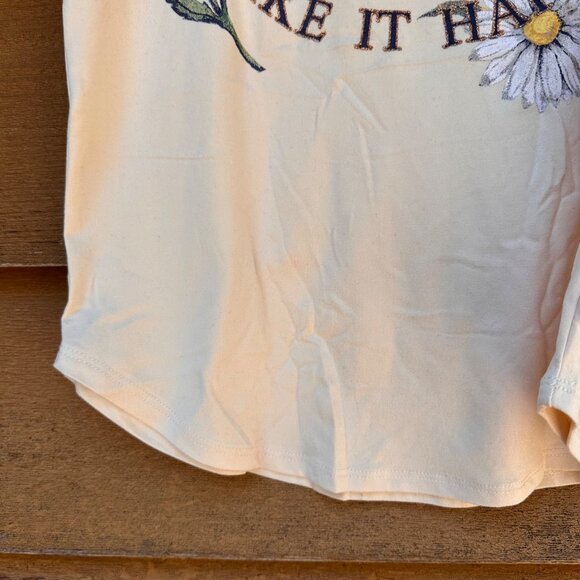 Beautees Girls Cream Top With Lace Sleeves & Embroidered Floral Butterfly Design - Picture 8 of 12